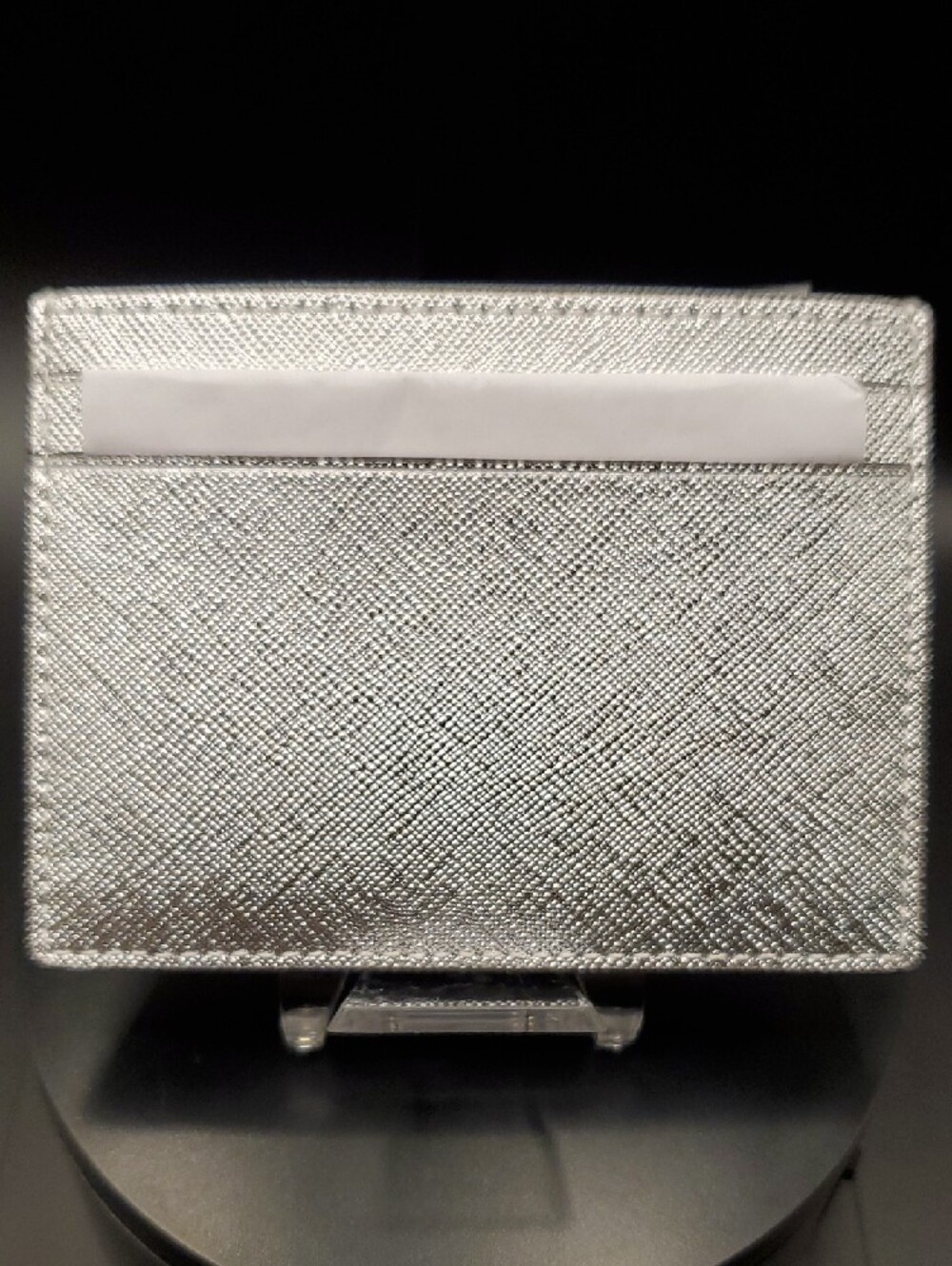 Kate Spade Silver Textured Card Case - Picture 2 of 5